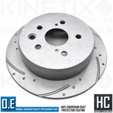 FOR LEXUS IS250 IS220d 05-13 REAR DIMPLED GROOVED BRAKE DISCS MINTEX PADS 291mm