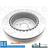 FOR SUBARU IMPREZA GD 2.0 WRX STi 01-05 REAR PERFORMANCE BRAKE DISCS PAIR 316mm