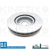 FRONT REAR DIMPLED & GROOVED BRAKE DISCS BREMBO PAD FOR SUBARU IMPREZA WRX STi