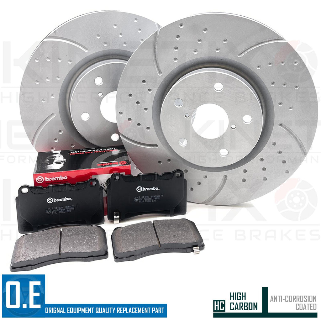 FOR SUBARU IMPREZA 2.5 WRX STi (GE,GV) FRONT BRAKE DISCS BREMBO PADS 326mm