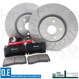 FOR SUBARU IMPREZA 2.5 WRX STi (GE,GH,GR) FRONT BRAKE DISCS BREMBO PADS 326mm