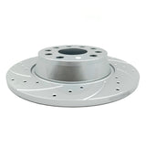 FOR SEAT LEON 2.0 CUPRA R DRILLED GROOVED REAR BRAKE DISCS BREMBO PADS 282mm