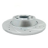 FOR SEAT LEON 2.0 CUPRA R DRILLED GROOVED REAR BRAKE DISCS BREMBO PADS 282mm