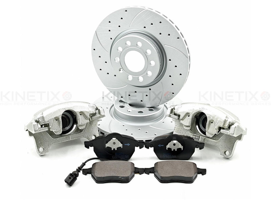 FOR VW CADDY MK3 2K BIG BRAKE DISC UPGRADE CALIPER CONVERSION KIT 288/280-312MM