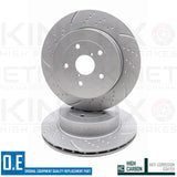 FOR SUBARU IMPREZA 2.5 GD GROOVED FRONT REAR BRAKE DISCS 326mm 316mm 114 PCD