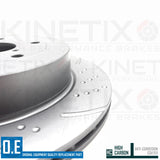 FOR SUBARU IMPREZA 2.5 WRX STi GE,GV GROOVED FRONT REAR BRAKE DISCS 326mm 316mm