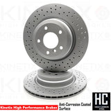 FOR BMW 330i 330d 335i 335d E90 E91 E92 E93 DRILLED FRONT REAR BRAKE DISCS