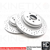 FOR BMW 330i 330d 335i 335d E90 E91 E92 E93 DRILLED FRONT REAR BRAKE DISCS