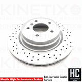 FOR BMW 330i 330d 335i 335d E90 E91 E92 E93 DRILLED FRONT REAR BRAKE DISCS