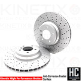 FOR BMW Z4 35i 35is FRONT DRILLED PERFORMANCE BRAKE DISCS PADS 348mm