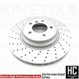 FOR BMW 330i 330d 335i 335d E90 E91 E92 E93 DRILLED FRONT REAR BRAKE DISCS