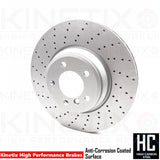 FOR BMW Z4 35i 35is FRONT DRILLED PERFORMANCE BRAKE DISCS PADS 348mm