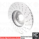 FOR BMW Z4 35i 35is FRONT DRILLED PERFORMANCE BRAKE DISCS PADS 348mm