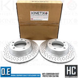 FOR PORSCHE 718 BOXSTER 2.5 GTS KINETIX DRILLED REAR BRAKE DISCS BREMBO PADS