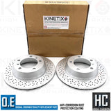 FOR PORSCHE 718 BOXSTER S 2.5 KINETIX DRILLED REAR BRAKE DISCS PAIR 299mm COATED