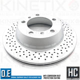 FOR PORSCHE 987 BOXSTER 2.9 KINETIX DRILLED REAR BRAKE DISCS PAIR 299mm