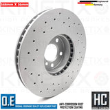 FOR BMW 535d M SPORT F10 FRONT REAR DRILLED BRAKE DISCS BREMBO PADS SENSORS