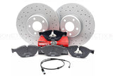 FOR BMW 535i Gran turismo F07 M SPORT FRONT DRILLED BRAKE DISCS BREMBO PADS WIRE