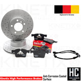 FOR BMW 420d Gran Coupe F36 M SPORT DRILLED FRONT BRAKE DISCS MINTEX PADS 312mm