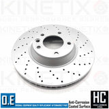 FOR PORSCHE CAYENNE TURBO 4.5 DRILLED FRONT REAR BRAKE DISCS BREMBO PADS