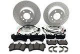 FOR Q7 TOUAREG CAYENNE FRONT REAR BRAKE DISCS PADS WIRES SENSORS BRAKE SHOES SET