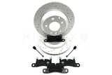 FOR PORSCHE CAYENNE S 3.6 2015-2018 DRILLED REAR BRAKE DISCS PADS SENSORS 330mm