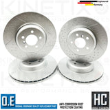 FOR BMW 435d M SPORT FRONT REAR DIMPLED GROOVED HIGH CARBON BRAKE DISCS PADS