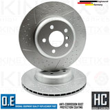 FOR BMW 335d X DRIVE M SPORT REAR PERFORMANCE BRAKE DISCS MINTEX PADS 345mm