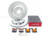 FOR BMW M135i M140i M235i M240i REAR BRAKE DISCS CERAMIC PADS & SENSOR 345mm