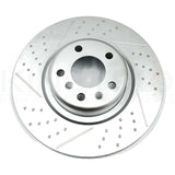 FOR BMW M235i F22 KINETIX FRONT REAR DIMPLED GROOVED BRAKE DISCS 340mm 345mm