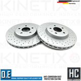 FOR AUDI A4 45 TFSI B9 CROSS DRILLED FRONT BRAKE DISCS BREMBO PADS SENSOR 314mm