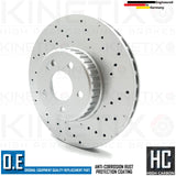 FOR MERCEDES C160 C180 C200 AMG SPORT FRONT BRAKE DISCS MINTEX PADS SENSOR 318mm