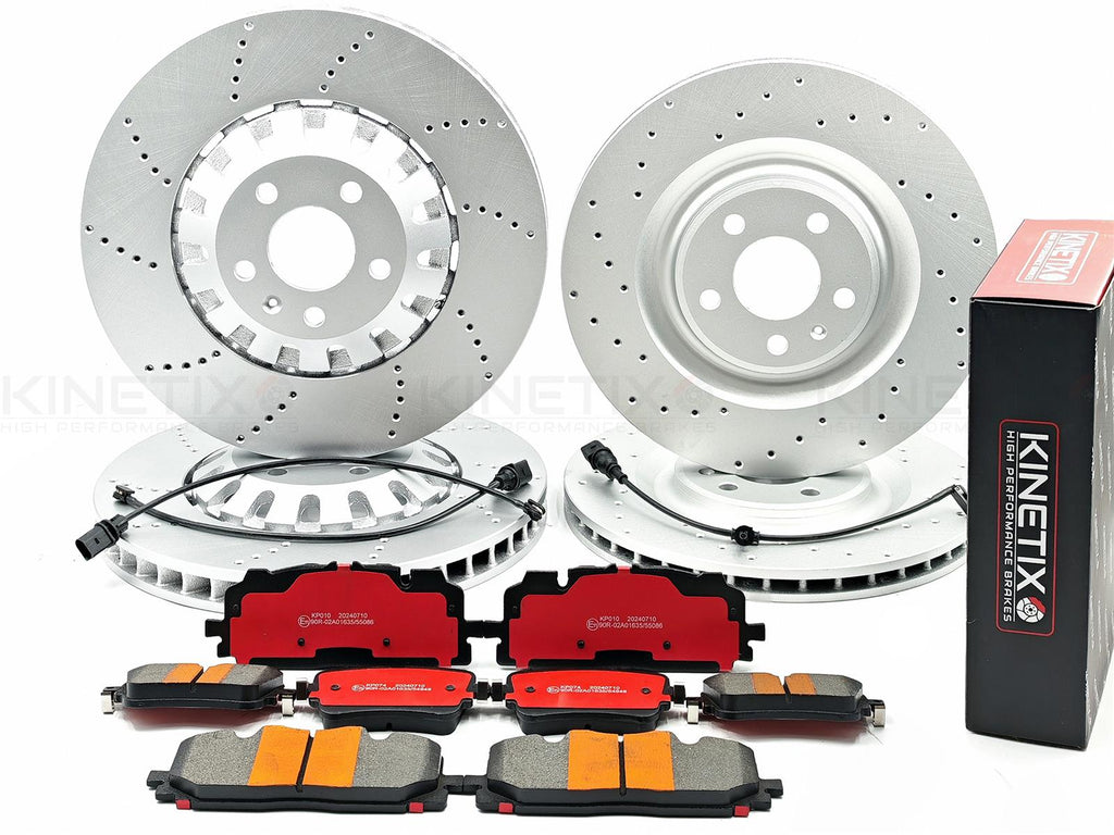 FOR AUDI S4 S5 SQ5 E-TRON S GT FRONT REAR BRAKE DISCS PADS SENSORS 375mm 350mm