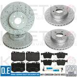 FOR MERCEDES C220d E220d C250d E250d AMG SPORT FRONT REAR BRAKE DISCS PADS WIRES