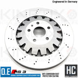 FOR AUDI RS3 8V FRONT REAR CROSS DRILLED HIGH CARBON BRAKE DISCS 370mm 310mm