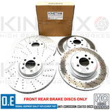 FOR BMW X6M 4.4 E71 E72 FRONT REAR CROSS DRILLED BRAKE DISCS 395mm 385mm FR RR