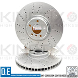 FOR BMW X5M 4.4 E70 HIGH CARBON FRONT REAR CROSS DRILLED BRAKE DISCS 395m 385m