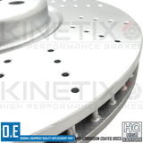 FOR BMW X6 M50d E71 E72 FRONT DRILLED PERFORMANCE BRAKE DISCS PAIR 395mm