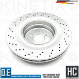 FOR MERCEDES C63 AMG BLACK SERIES C204 REAR BRAKE DISCS APEC PADS SENSOR 360mm