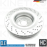 FOR MERCEDES CLS63 CLS65 E63 AMG DRILLED GROOVED REAR BRAKE DISCS PADS