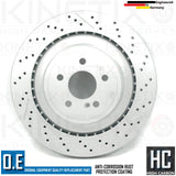 FOR MERCEDES C63 AMG BLACK SERIES C204 REAR BRAKE DISCS APEC PADS SENSOR 360mm