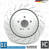 FOR MERCEDES C63 AMG BLACK SERIES C204 REAR BRAKE DISCS APEC PADS SENSOR 360mm