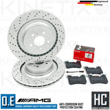 FOR MERCEDES C63 E63 CLS63 S AMG FRONT REAR BRAKE DISCS BREMBO PADS SENSORS