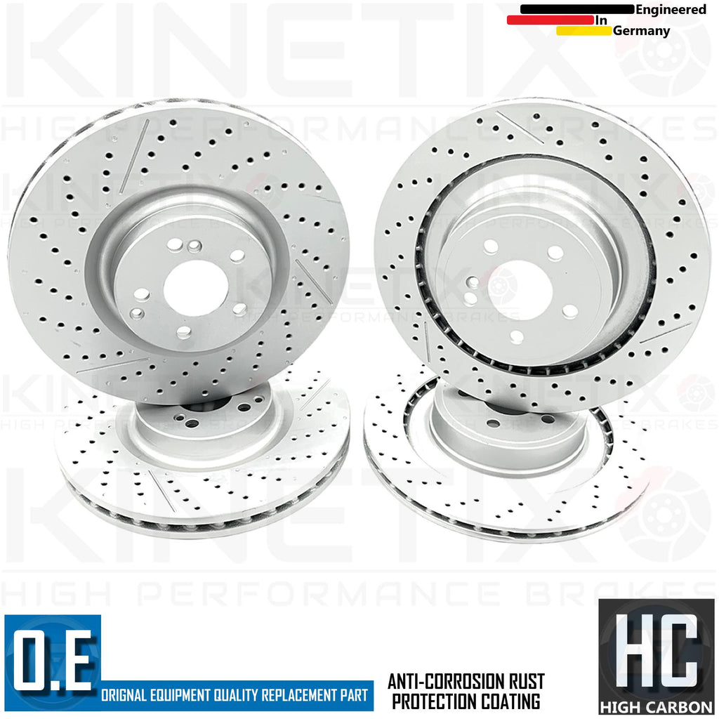 FOR MERCEDES C63 AMG BLACK SERIES 11-16 FRONT & REAR BRAKE DISCS 360mm 360mm F/R