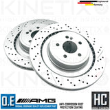 FOR MERCEDES C63 E63 CLS63 S AMG FRONT REAR BRAKE DISCS BREMBO PADS SENSORS