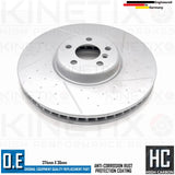 FOR BMW M340i G20 G21 FRONT REAR BRAKE DISCS TEXTAR PADS WIRES 374mm 345mm