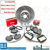 FOR BMW X4 20d M SPORT G02 FRONT REAR BRAKE DISCS MINTEX PADS WIRES 348mm 345mm