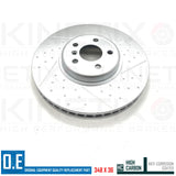 FOR BMW 525d G30 M SPORT DIMPLED GROOVED FRONT REAR BRAKE DISCS MINTEX PADS