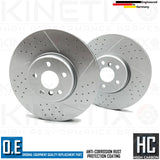 FOR BMW 740i M SPORT FRONT REAR DIMPLED GROOVED BRAKE DISCS PADS WIRES 348m 345m
