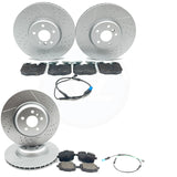 FOR BMW 630i Gran Turismo M SPORT FRONT REAR DIMPLED GROOVED BRAKE DISCS PADS